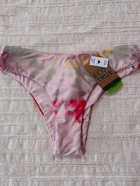 NWT VOLCOM Tie-Dye Pink Bikini Bottoms